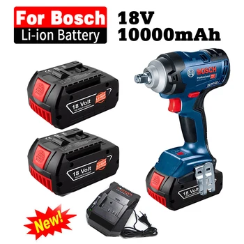 18 Батерия 10.0 Ah За Электродрели Bosch 18 Литиево-йонна Батерия BAT609 BAT609G BAT618 BAT618G BAT614 + 1 Зарядно устройство