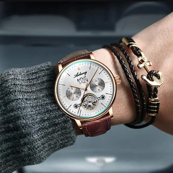 2021 AILANG марка дизайнерски часовници diesel мъжки водолаз автоматична ръчна предаване на пилот спорт Скелет steampunk водоустойчиви часовници
