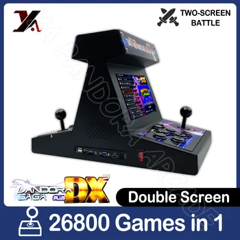 2023 Двустранен екран Пандора 26800 Игри в 1 аркаден, автомат за 10-инчов 720P HD Двоен екран, 8-позиционен джойстик Бутон