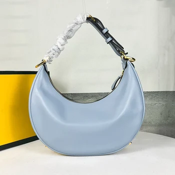 2023 нова мода мини чанта на Цена от мека телешка кожа във формата на полумесец, чанта за подмишниците, нишевая чанта за отдих