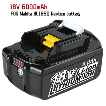 6000mAh BL1860 ерзац head Batterie für 18V Makita Batterie, lithium-ion Batterie für Makita 18v batterie BL1840 Bl1830 Bl1860