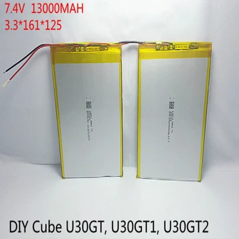7,4 На 13 000 mah батерия за таблети САМ U30GT, U30GT1, U30GT2 двуядрен батерията за таблети 33161125 Размер:3.3 * 161 * 125 мм