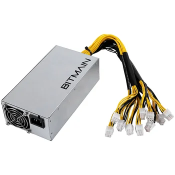 APW7 1800 W захранване за майнинга за Bitmain Antminer S9/L3 +/A6/A7/R4/S7/E9 с 10X конектори PCI-E 6Pin
