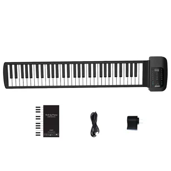 Bowei попълнил 61 клавишное ръчно пиано с скролиране, USB перезаряжаемое пиано, складное преносимо електронно пиано
