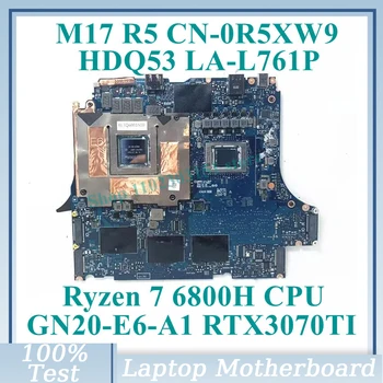 CN-0R5XW9 0R5XW9 R5XW9 С процесор Ryzen 7 6800H LA-L761P За дънната платка на лаптоп DELL M17 R5 GN20-E6-A1 RTX3070TI, 100% Тестван Добре