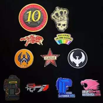 CSGO CS:GO Counter Strike Howl Икона Десетгодишен ветеран Монета ДОБРЕ ДОШЛИ В CLUTCH 14 Катовице Титан C4 P90 Метална Значка С Основание