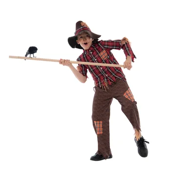 Eraspooky Boy ' s Плашилото Cosplay Слама човече Костюм за Хелоуин за деца на Коледно парти на Карнавалните костюми за сцена
