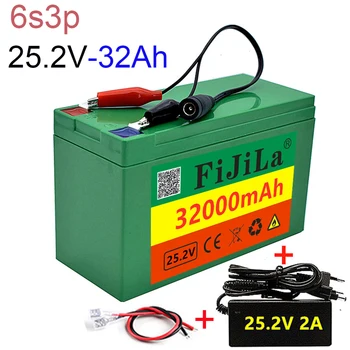 h 6s 3p 18650 Batterie Lithium-Batterie 25,2 V 32000mAh Elektrische Fahrrad Moped/Elektrische/Li ionen Akku mit ladegerät