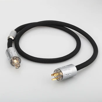 Hi End Viborg 16 бр. мултиплексирани меден захранващ кабел за променлив ток за меломани HiFi от САЩ с позлатен щепсел от чиста мед