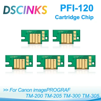 PFI-120 Постоянен чип за Canon imagePROGRAF TM-200 TM200 TM-205 TM-300 TM-305 TM300 TM305 Касета за Принтер PFI120 Чипове