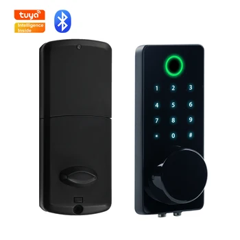 PHIPULO Умни Засовные брави Sasha Bluetooth App Биометрични парола за четец на пръстови отпечатъци Заключване на входната врата без ключ