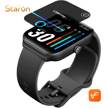 Starun IDW16 Мъжки Женски Смарт Часовници Bluetooth Покана Алекса Вградени 1,95 См Veryfit Smartwatch 2023 Нови Кислородни Спортни 5ATM