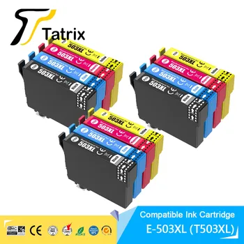 Tatrix 503XL 503 XL T503 T503XL Цветен Мастилено-струйни касети Премиум-клас, Съвместима с Epson XP-5200/XP-5205, WF-2960DWF/WF-2965DWF