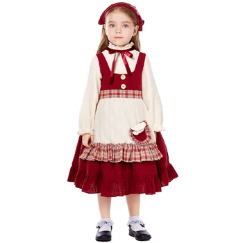 The Little Match Girl Cosutme Детски Хелоуин, карнавал, забавна парти, училищни униформи за cosplay, камериерка, перфорация
