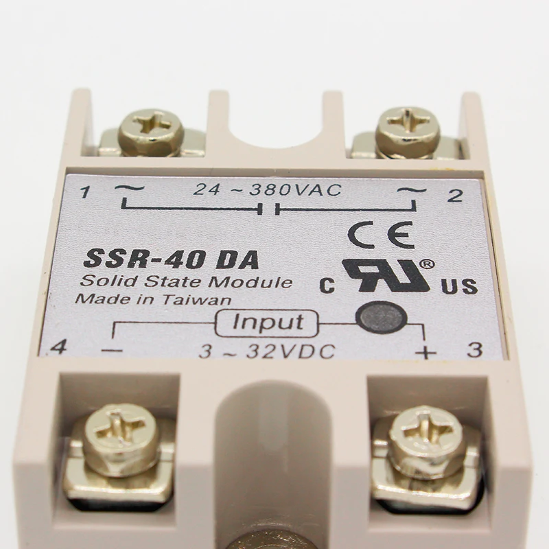 1 бр 24-380 В 40A 250 SSR-40DA solid state Relay модул 3-32 На постоянен ток в променлив SSR-40 DA SSR 40A Пластмасов Калъф на Едро с фабрика