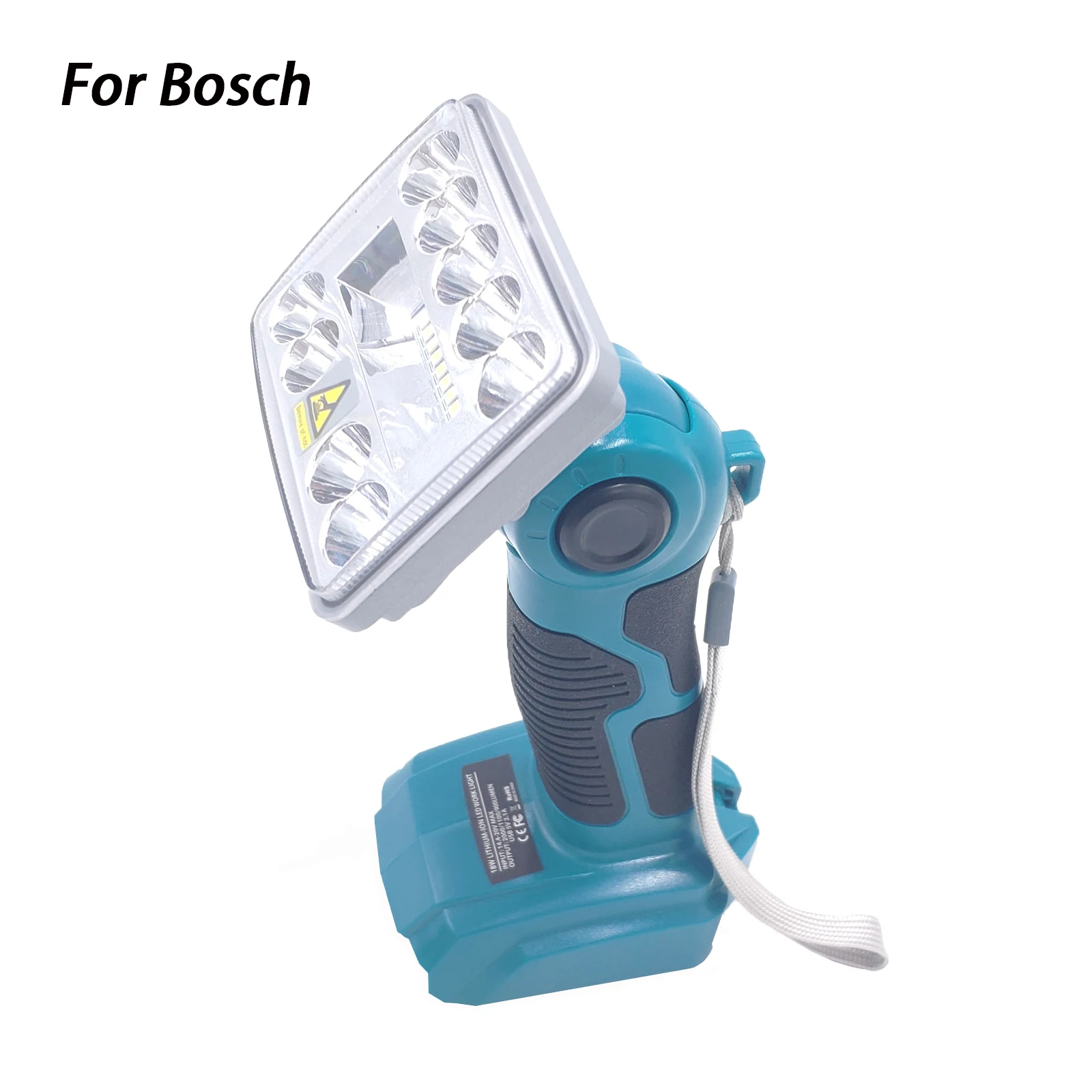 3 инча 9 W Работна Лампа Преносим Фенерче, За да Bosch 14,4 v-20 В Литиево-йонна Батерия Открит Къмпинг Лампа Led Инструмент Светлина