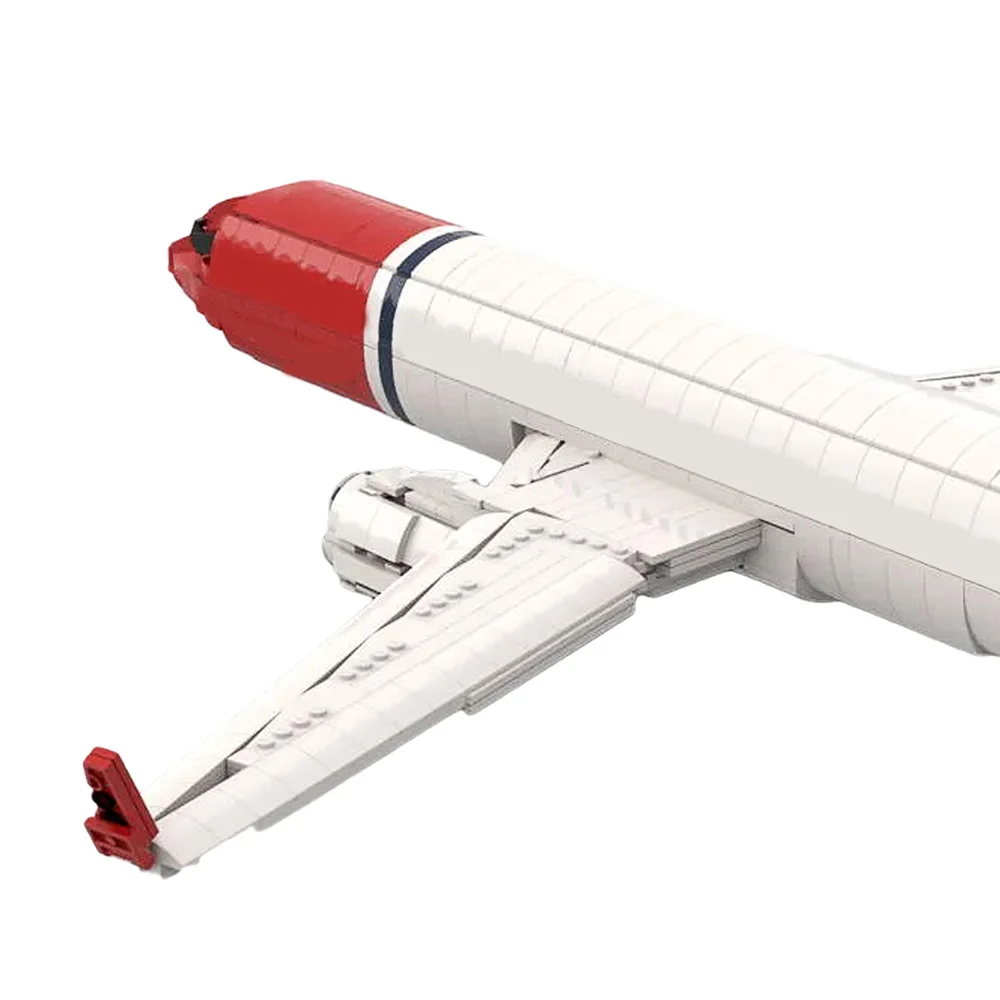 Aiplane Norwegian 737-800 Самолет Строителни Блокове Комплект MOC Високотехнологичен Модел на Пътнически Самолет Играчки За Деца Подаръци За Рожден Ден