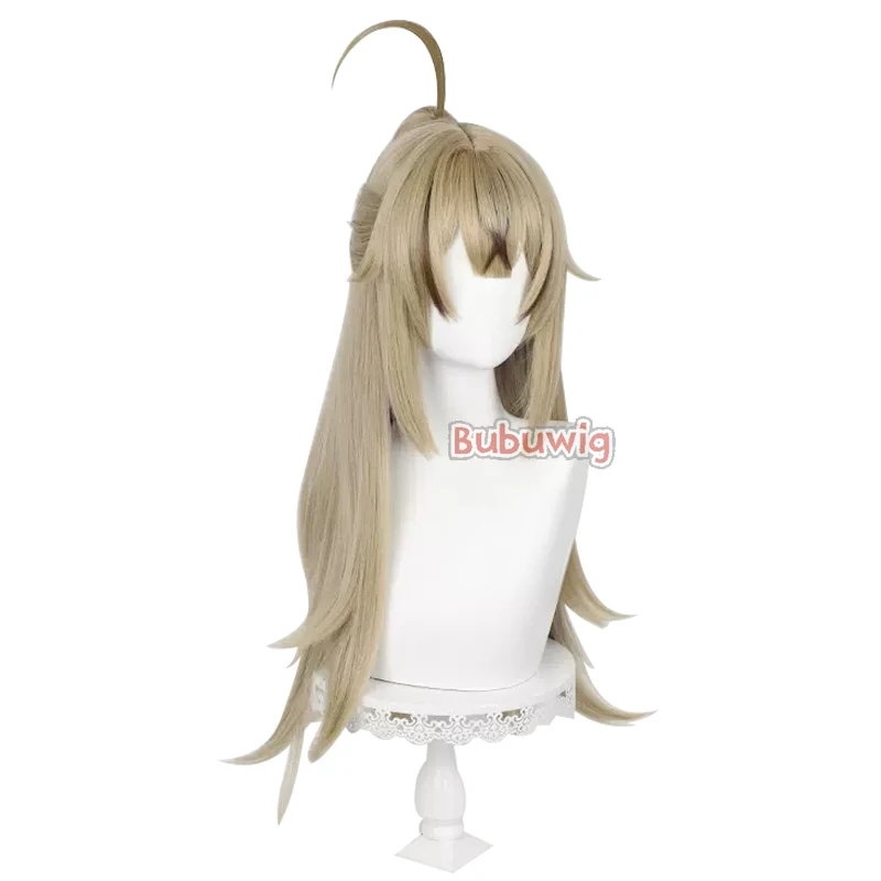 Bubuwig Синтетични косми е Kirara, перуки за cosplay, Genshin Impact Kirara, 75 см, женски дълги прави, светло кафяви перуки за партита, топлоустойчиви
