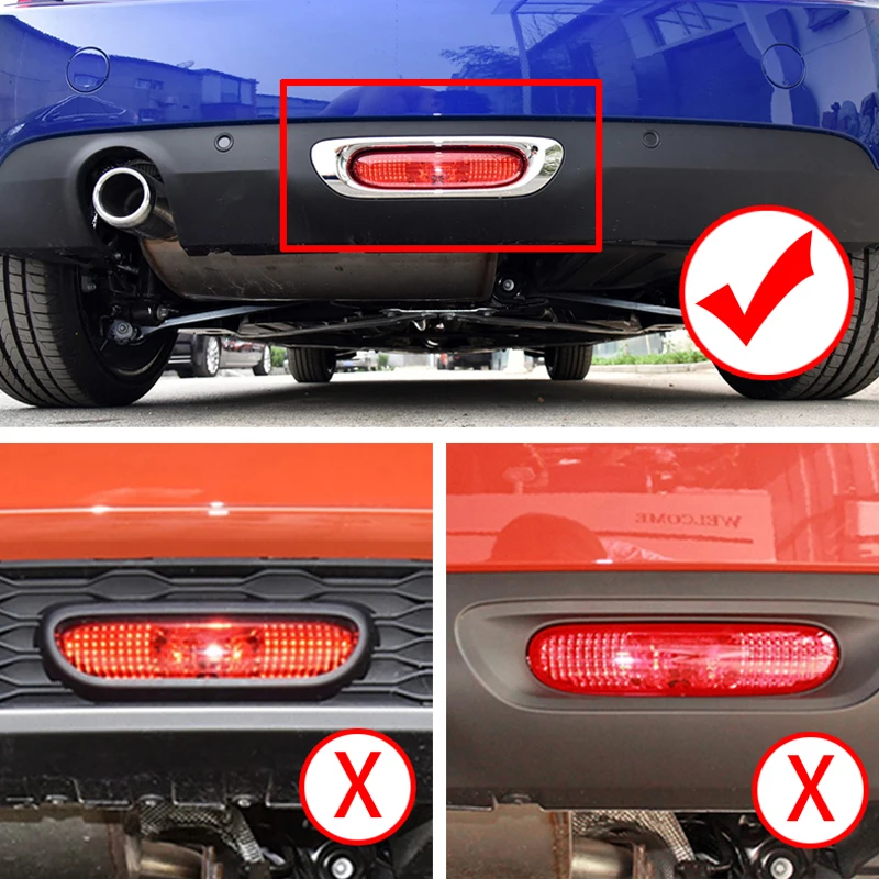 Авто задна светлина, задната противотуманная светлината на прожекторите, декоративна капачка, етикет за промяна на задната броня, външни аксесоари за BMW и MINI Cooper F55 F56