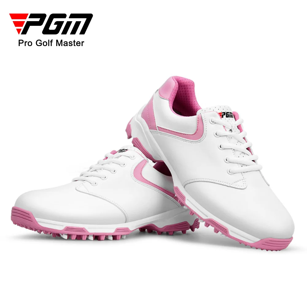 Дамски обувки за голф PGM, леки маратонки с защита от странично приплъзване, водоустойчиви дамски маратонки без бодли от фибростъкло, дишащи маратонки XZ051