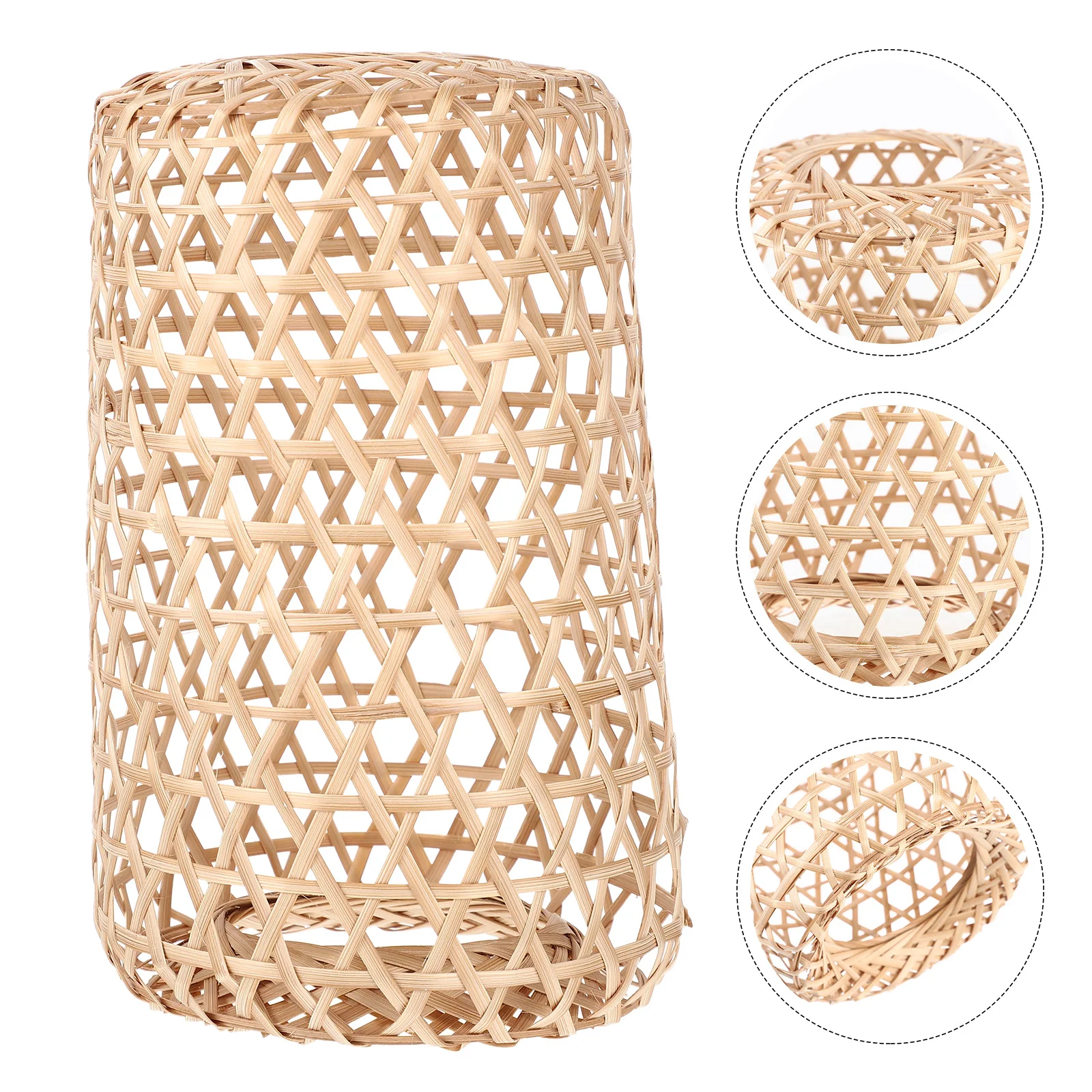 Дизайн на бамбуково абажура Светлинно покритие Прости тъкани висящи хотелски консумативи Подови полилей в стил абажуров ръчно изработени