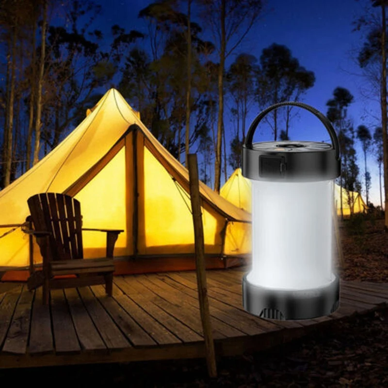 Лампа за къмпинг, външно слънчево аварийно осветление, многофункционални преносими лампи за палатки