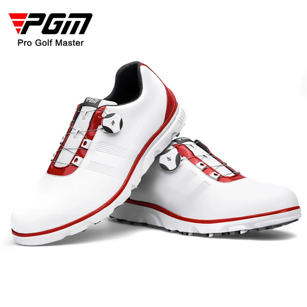 Мъжки обувки за голф PGM, водоустойчива дишаща мъжки обувки за голф, мъжки въртящи се връзки, спортни обувки, нескользящие маратонки XZ164