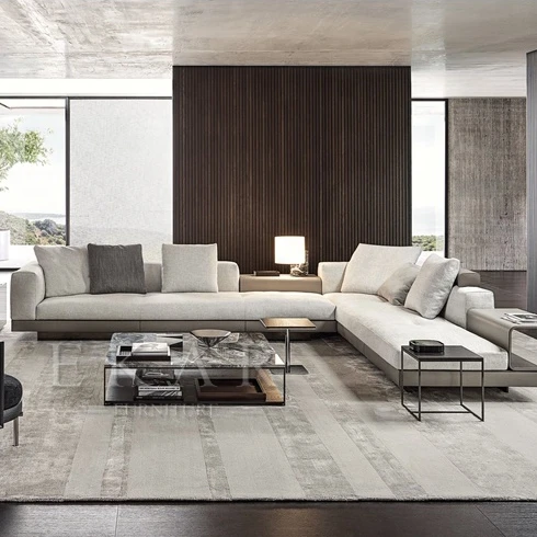 Ново записване, мебели за дома в съвременния италиански стил, секционни L-образна ъглова текстилен разтегателен, диван за хол