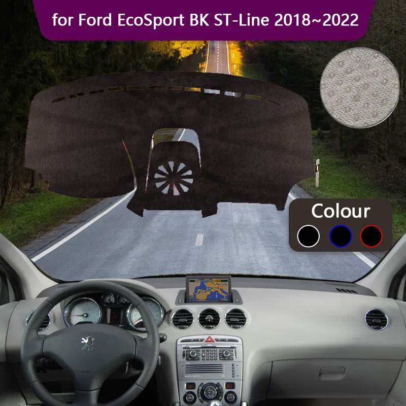 Подложка за арматурното табло на автомобила Ford EcoSport BK ST-Line 2018 ~ 2022 Козирка От кал, Солнцезащитная Стикер, Подложка, Аксесоари за Мокети 2019 2020