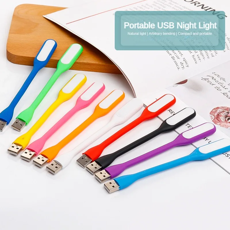 Портативна led лампа Mini USB 5V за четене, сгъваема портретно лампа за къмпинг нощни лампи, настолни лампи за Power Bank, PC, лаптоп