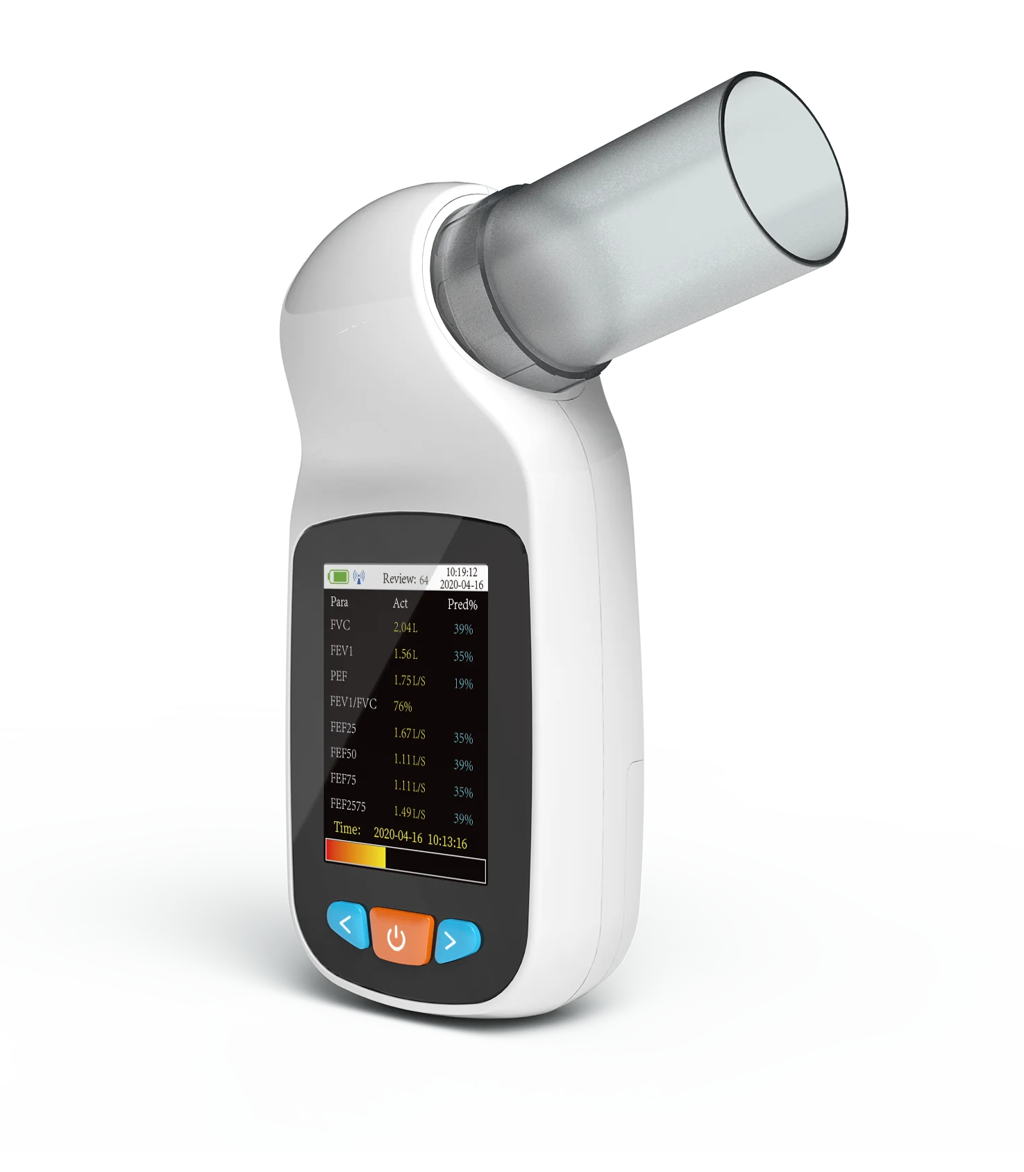 Цифров спирометр CONTEC SP70B за диагностика на дишането в белите дробове, виталограф, спирометрия + софтуер