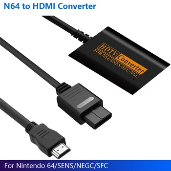 Адаптер конвертор NGC/ SNES/N64 в HDMI, HDMI Кабел за конзола Nintend 64 SNES Cube NGC Plug and Play Възстановяване на екрана на играта