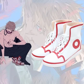 Аниме резачка, мъжки обувки Denji, обувки за cosplay, аксесоари за костюми за Хелоуин за възрастни