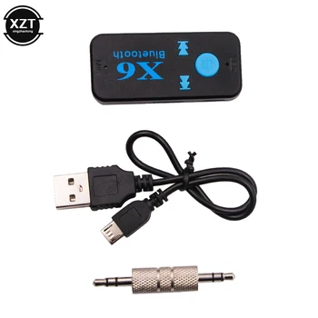 Безжичен адаптер Bluetooth 4.1 3 в 1 USB Bluetooth приемник, 3,5 мм аудио жак TF Card Reader Подкрепа микрофонного покана за динамиката на X6