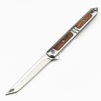 Бързо разкриваща джобен нож с флиппером, инструмент за оцеляване в ловни, тактически военен Edc, походный нож, шарикоподшипниковый сгъваем нож с клипс