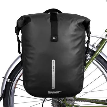 Велосипедна чанта, светоотражающая 20-литровата пътна велосипедна чанта, кошница за пазаруване, водоустойчив мотор задна стойка, на задната седалка, чанта за багаж, Многофункционална раница