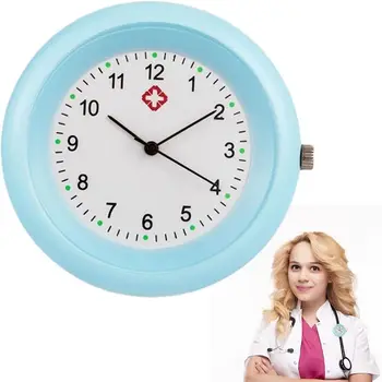Водоустойчив часовник със стетоскоп Нов дизайн за лесно четене прозрачни джобни часовници Трайни точни аксесоари за стетоскопа медицински сестри