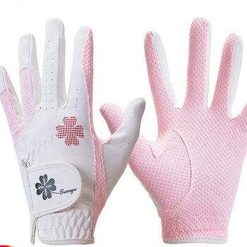 Дамски есен-зима топли ръкавици със защита от студ, защита на китката, мини флисовые ръкавици за голф, лявата и дясната ръка, 1 чифт