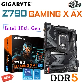 Дънна платка LGA 1700 Gigabyte Z790 GAMING X AX Z790 дънна Платка Intel 12th 13th Генерал i5 i7 i9 ПРОЦЕСОР И 128 GB PCIe 5,0 DDR5 7600 Mhz ATX