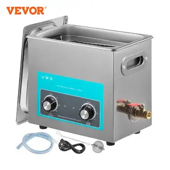 Електрически ултразвукова пречистване на VEVOR 6L Преносими перална машина за миене на съдове Ултразвукова география