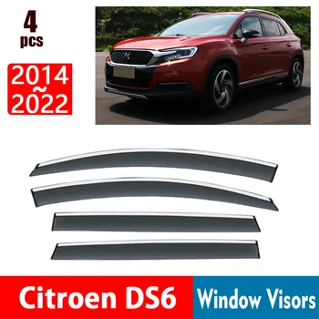 ЗА Citroen DS6 2014-2022 Прозорец Очила за Защита От Дъжд на Прозореца Дъждобран Дефлектор Тента Щит Вентилационна Защита Козирка Покритие на Капака