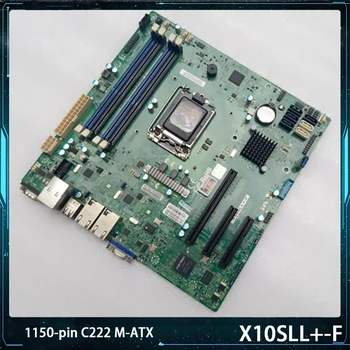 За Supermicro X10SLL +-F, M-ATX Една Сървърна дънна платка 1150-пинов чип C222 Поддържа отдалечен на 1600 Mhz ECC DDR3