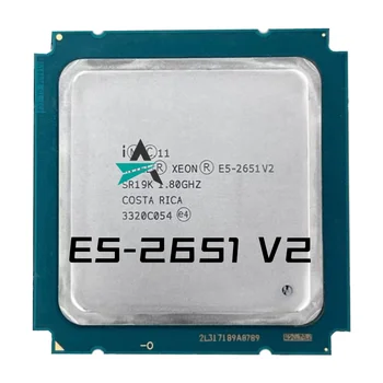 Използван е процесорът Xeon E5-2651 V2 E5 2651 V2 CPU 1.8 LGA 2011 SR19K Двенадцатиядерный Настолен процесор e5 2651V2 100% нормална работа