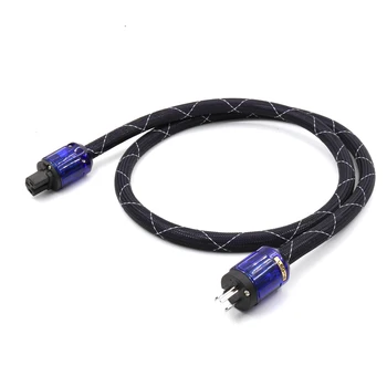 кабел hi-end SPX-28 OFC със сребърно покритие, висококачествен захранващ кабел Hi-Fi Р-037/C-079, версията за САЩ, штекерные конектори
