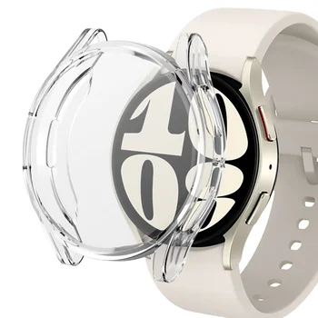 Калъф за Samsung Galaxy watch 4/5/6 44 мм 40 мм Аксесоари TPU бронята е Защитно фолио за екрана универсална обвивка Galaxy watch6 5 4 капак