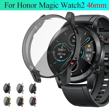 Калъф с пълно покритие от мек TPU за часа Honor Magic Watch 2-46 мм, ультратонкая защитна обвивка, с протектор на екрана, аксесоари за часовници