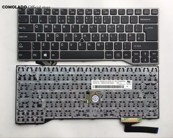 Клавиатурата на лаптопа в обединеното кралство за Fujitsu Lifebook E733 E734 E743 E744 E546 E547 E544 E736 Оформление в обединеното кралство