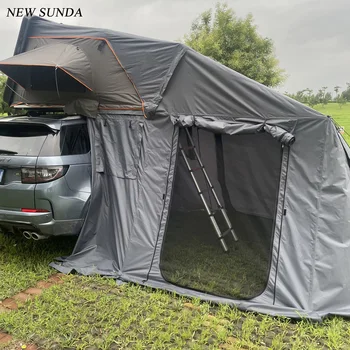 Луксозна евтина палатка с ABS-обвивка, семеен, 4-местен къмпинг, камион, кола, палатка за покрива, 4x4, автомобилни аксесоари