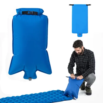 Надуваем торбичка за спално подложка, преносими сгъваеми въздушна възглавница за в матрака, подложка за къмпинг, водоустойчив, за съхранение на маршируване инструменти
