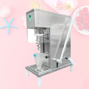 Напълно автоматичен смесител за сладолед с истински плодове, вихрова фризер, машина за смесване на сладолед, автоматична с един бутон за почистване на 1500 об/мин
